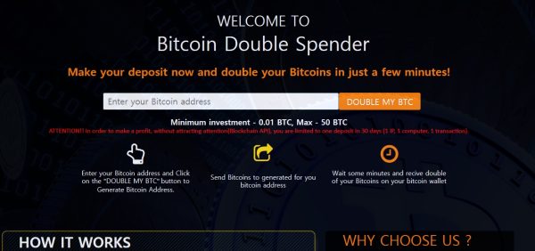 Bitcoin Double Spender PHP Script