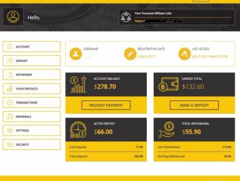 Bitcoin Hyip Script Pro Dark User Home