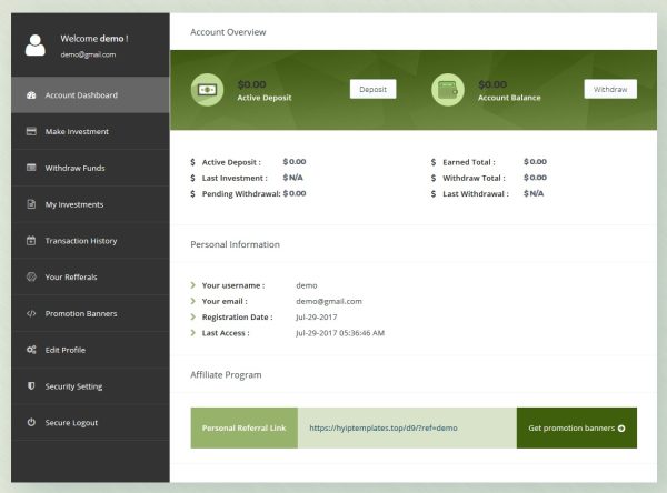Bitcoin Hyip Script Pro 2017