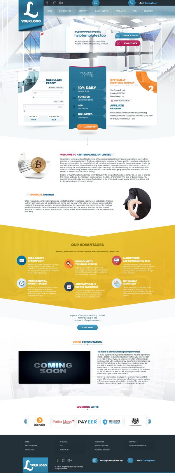 Premium Bitcoin Hyip Script Pro